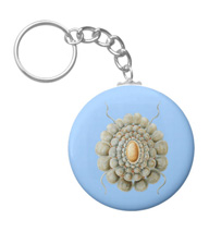 Keychains with spider designs, based on the drawings of Ernst Haeckel