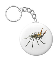 Keychains with spider designs, based on the drawings of Ernst Haeckel