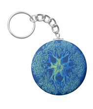 Keychains with starfish designs, based on the drawings of Ernst Haeckel