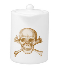Skull and cross bones teapots and pitchers