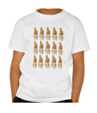 Bones of the human feet kid's tee-shirts