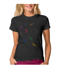 Bones of the human foot, women's tee-shotrsw