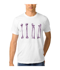 bones of the lower limb, tee shirts