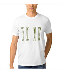 bones of the lower limb, tee shirts