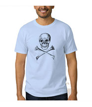 skull and cross-bones tee-shirts