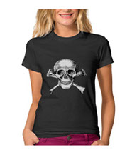 skull and cross-bones tee-shirts