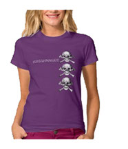 skull and cross-bones tee-shirts